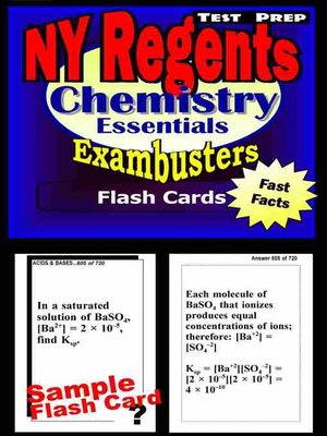 cover image of NY Regents Chemistry Test Prep Review - Exambusters Flashcards